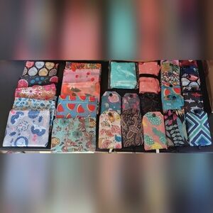Lot of 30 Assorted Foldable Usuable Shopping Totes